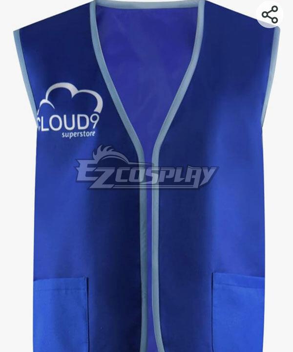 Superstore Cloud 9 Employee Vest Cosplay Costume