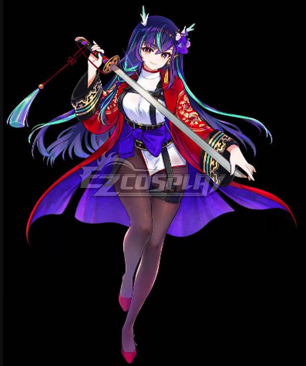 ASURAJANG Ayane Sakura Purple Blue Cosplay Wig
