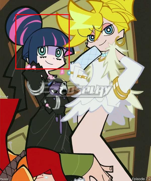 Panty And Stocking With Garterbelt Anarchy Stocking Purple Pink Cosplay Wig
