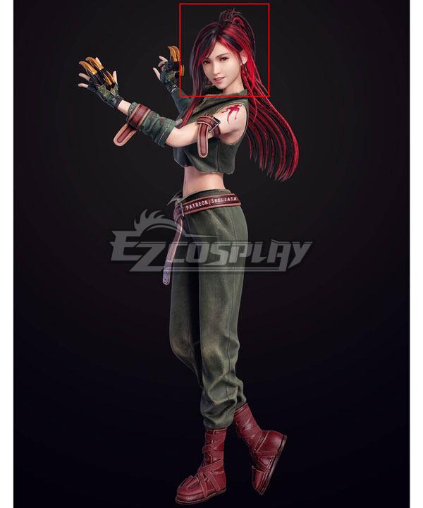 Final Fantasy VII Ever Crisis FF7EC Tifa Lockhart Work Clothing Red Cosplay Wig