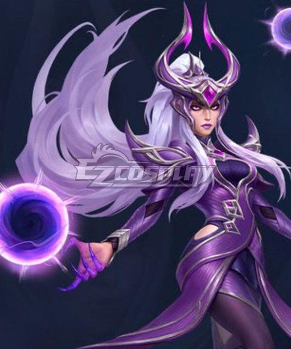 League Of Legends LOL Syndra 2024 Purple Cosplay Wig
