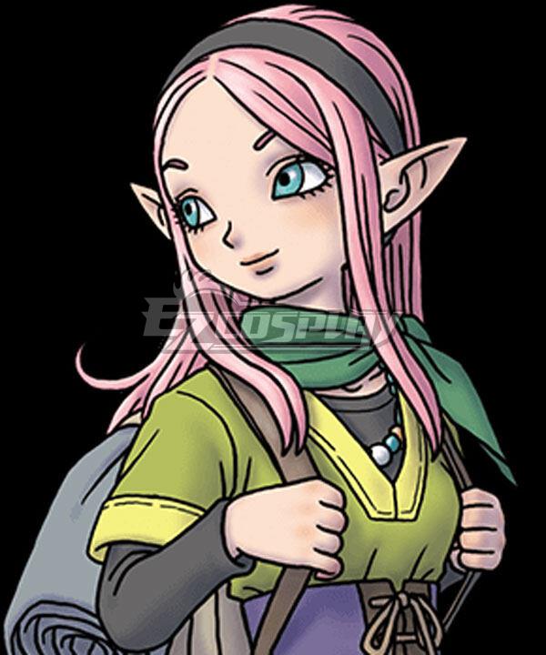 Dragon Quest Monsters: The Dark Prince Rose Pink Cosplay Wig
