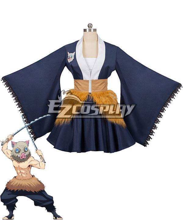 Demon Slayer: Kimetsu no Yaiba Female Inosuke Hashibira Cosplay Costume