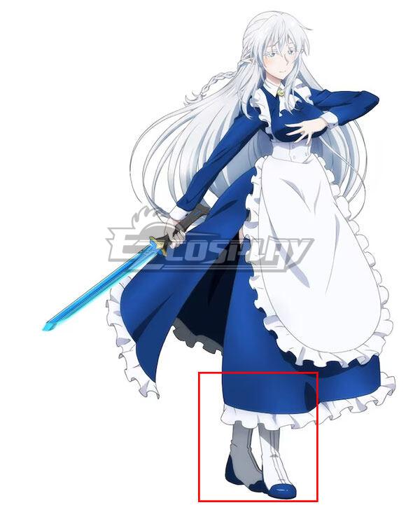 The New Gate Schnee Raizar White Shoes Cosplay Boots