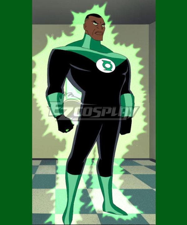 Justice League Unlimited Green Lantern John Stewart Cosplay Costume