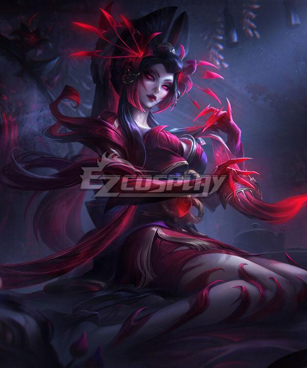 League of Legends LOL Blood Moon Zyra Cosplay Costume