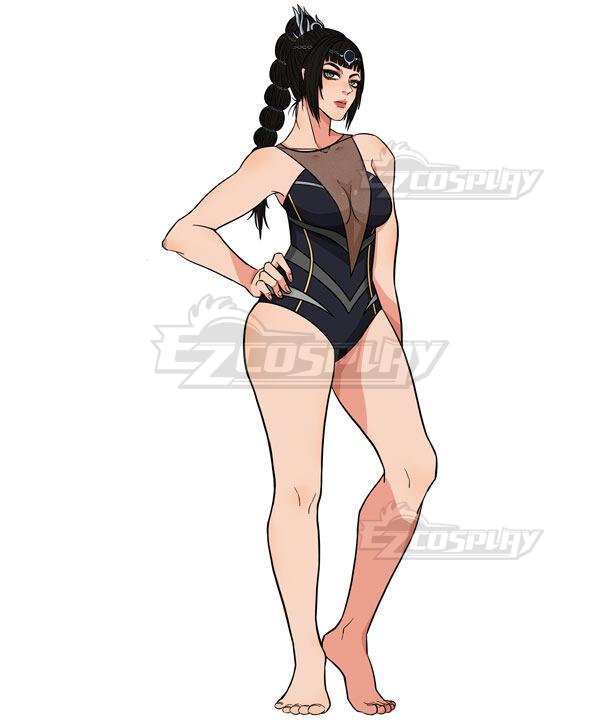 Ezcosplay Original Baldur's Gate III Baldur s Gate 3 BG3 Shadowheart Swimsuit One_piece Bathing Suit Cosplay Costume