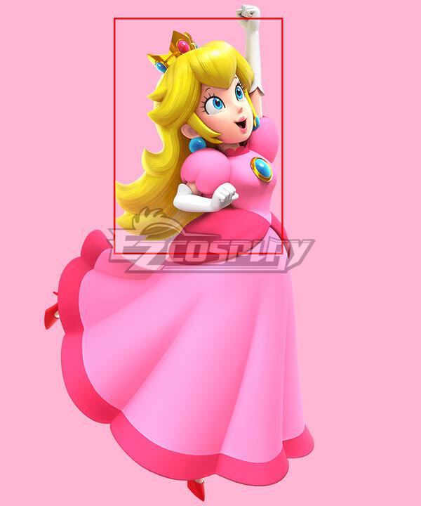 Super Mario Bros Princess Peach Yellow Cosplay Wig