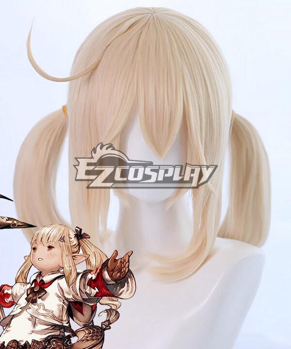 Final Fantasy XIV FF14 Cute White Mage Yellow Cosplay Wig
