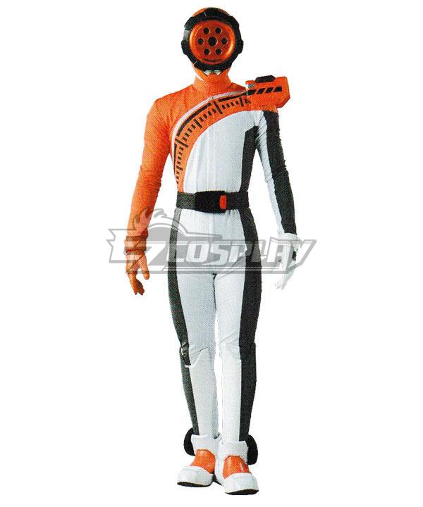 Bakuage Sentai Boonboomger Genba Bureki Bun Orange Cosplay Costume
