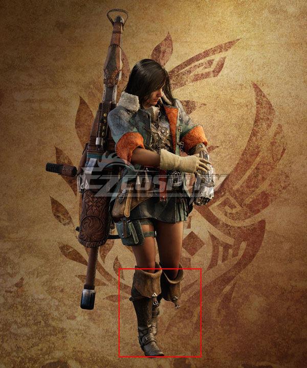 Monster Hunter Wilds Hunter Female Shoes Cosplay Boots