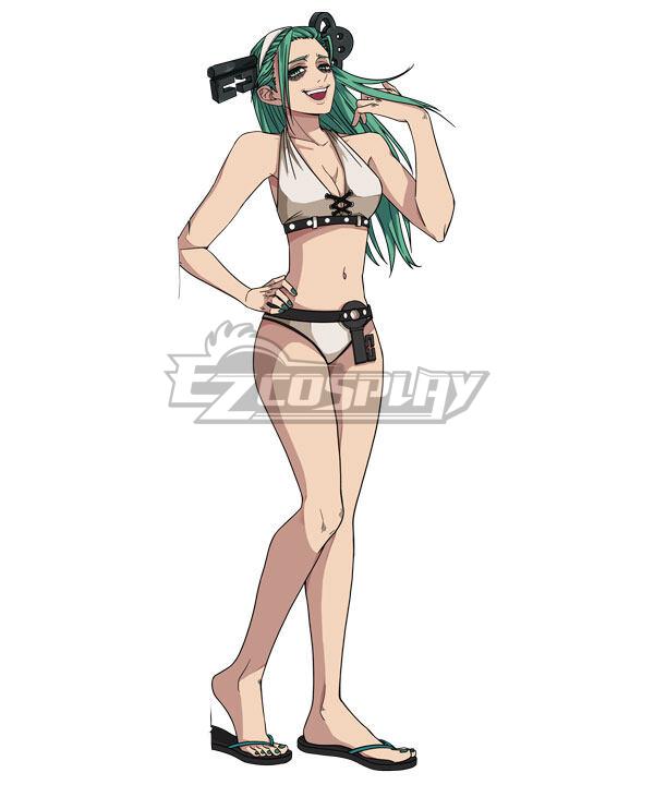 Ezcosplay Original Guilty Gear -Strive- A.B.A ABA Halter Swimsuit Bathing Suit Two-piece Bikini Sets Cosplay Costume