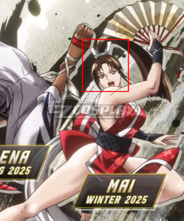Street Fighter VI 6 SF6 Mai Shiranui Brown Cosplay Wig