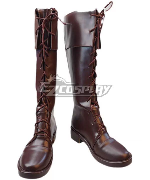 Bloodborne The Hunter Brown Shoes Cosplay Boots
