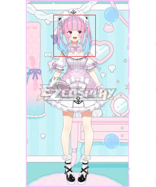 Hololive Virtual YouTuber Minato Aqua 2024 New Outfit Cosplay Wig