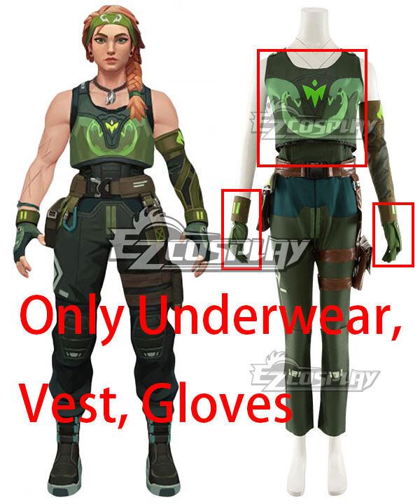 Valorant Skye (Only Underwear, Vest, Gloves) Cosplay Costume