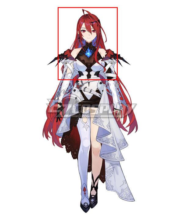 Hololive Virtual YouTuber Justice Elizabeth Rose Bloodflame Red Cosplay Wig