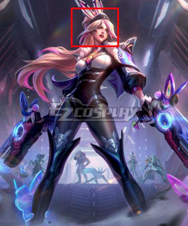 League of Legends LOL Admiral Battle Bunny Miss Fortune Orange Cosplay Wig