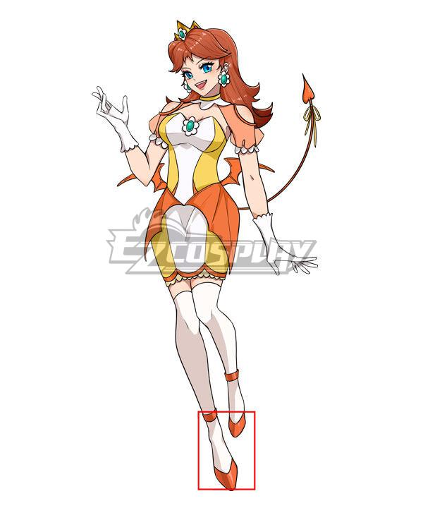 Ezcosplay Original Halloween Women Daisy Orange Princess Derivative Sexy Little Devil Nurse Dress Cosplay Shoes