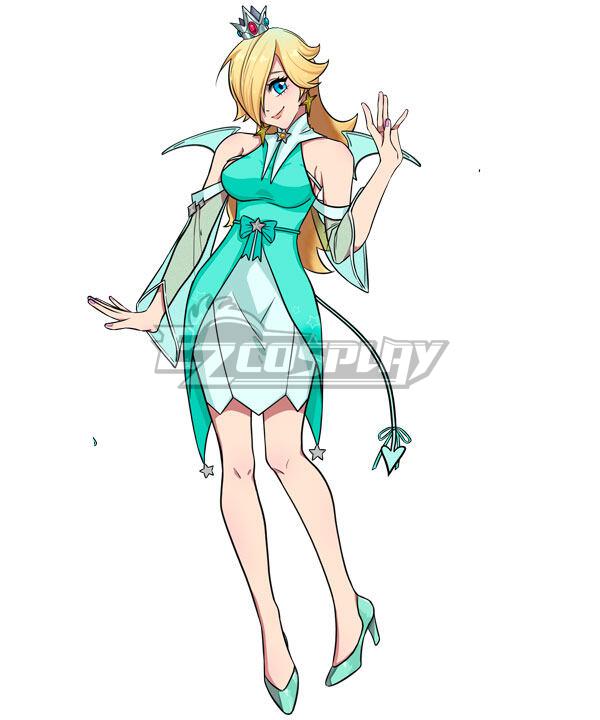 Ezcosplay Original Halloween Women Rosalina Green Princess Derivative Sexy Little Devil Nurse Dress Cosplay Costume