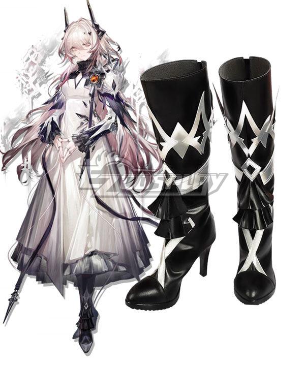 Arknights Theresa Black Shoes Cosplay Boots