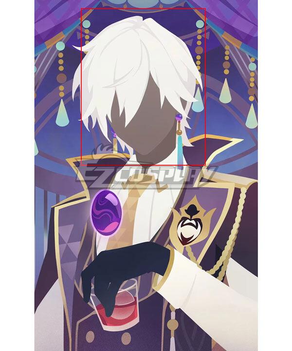 Honkai: Star Rail Sugilite Silver Cosplay Wig