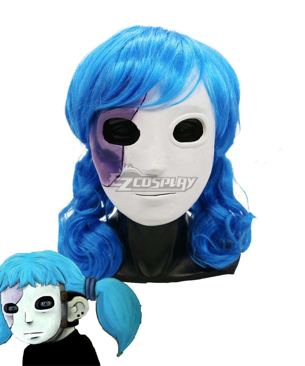 Sally face Sally Sal Fisher Mask Wig Cosplay Accessory Prop