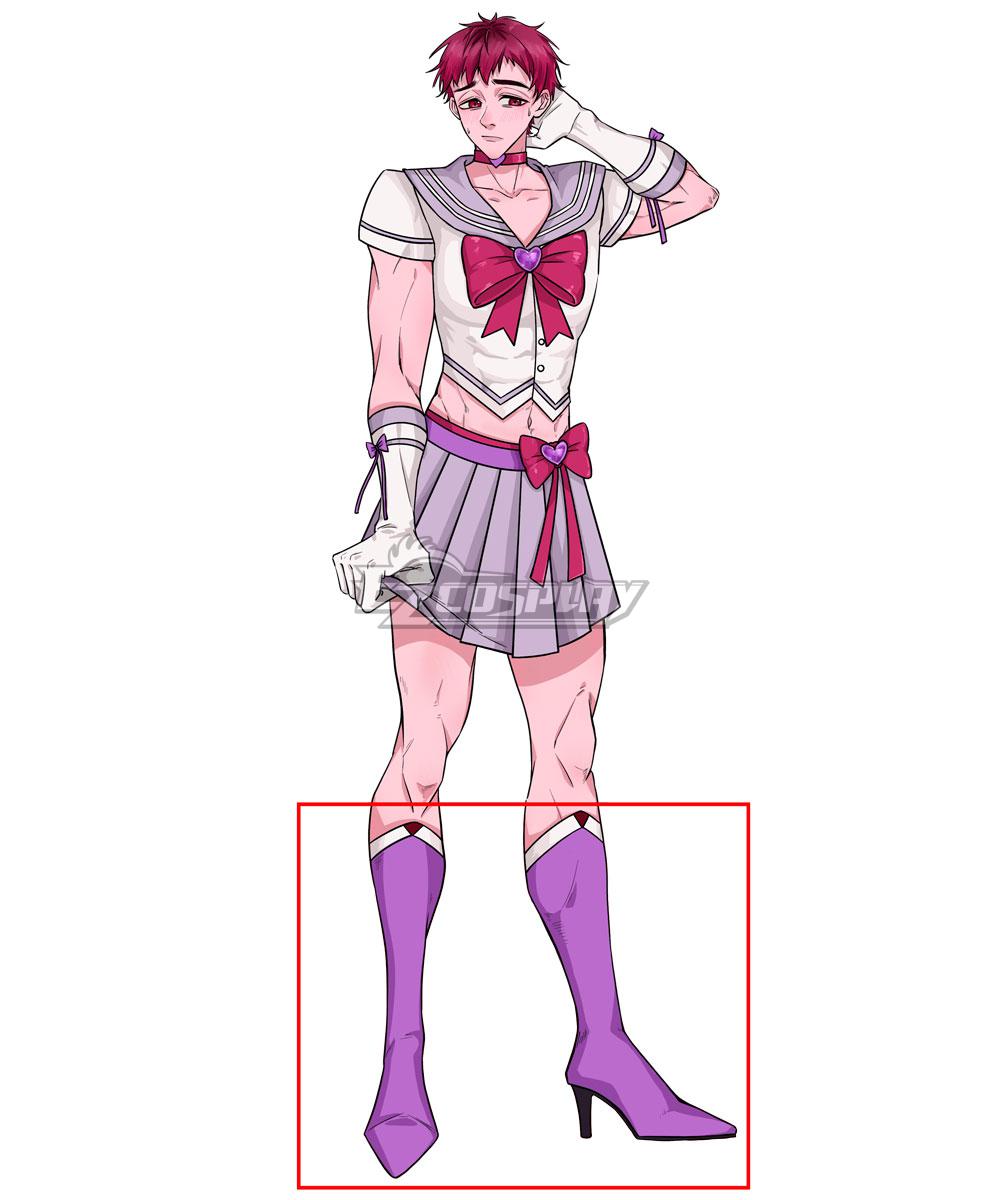 Ezcosplay Original Derivative Magical Girl Sailor Suit Inside Out Embarrassment Shoes Cosplay Boots