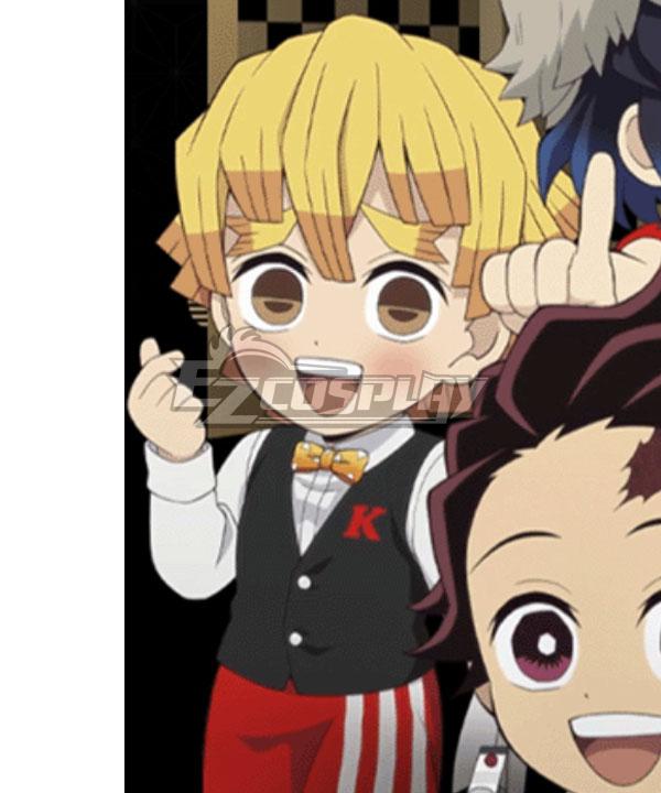Demon Slayer: Kimetsu No Yaiba Agatsuma Zenitsu KFC Cosplay Costume