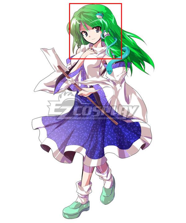 Touhou Project Kochiya Sanae Green Cosplay Wig