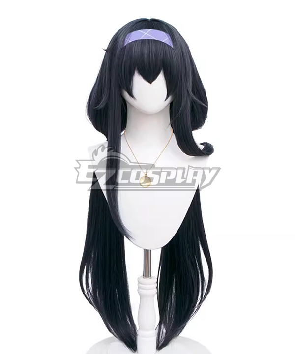 Blue Archive Ui Kozeki Black Cosplay Wig