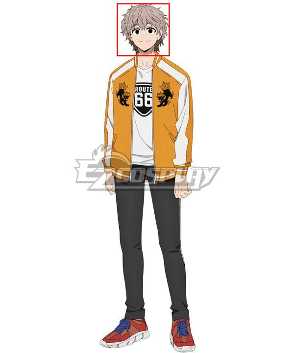 Windbreaker Wind Breaker Tomiyama Choji White Cosplay Wig