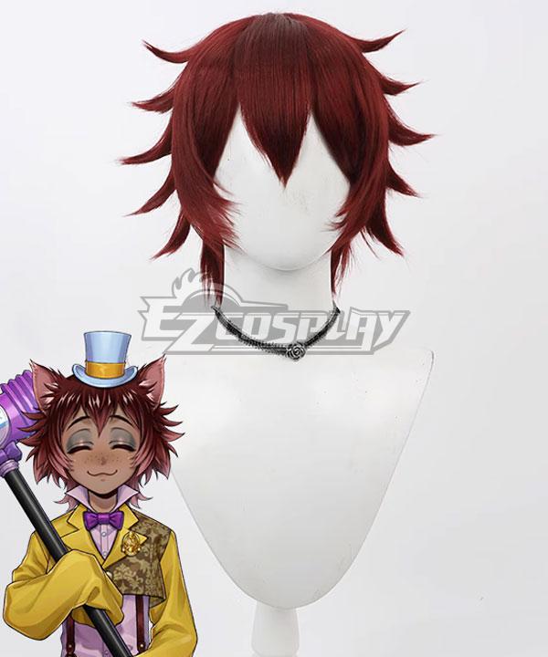 Disney Twisted Wonderland Gidel Gidle Brown Cosplay Wig