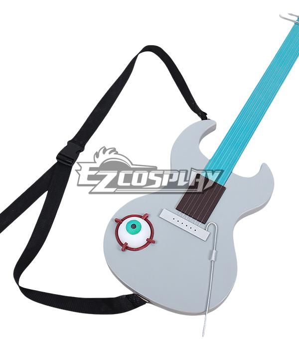 ALIEN STAGE Till Silver Guitar Model Cosplay Weapon Prop