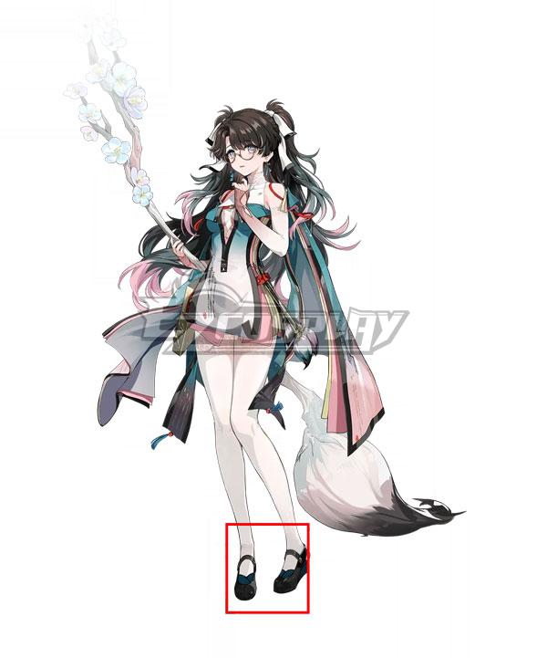 Wuthering Waves Zhezhi Black Cosplay Shoes