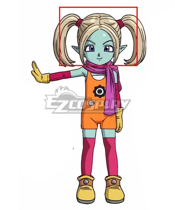 Dragon Ball Daima Masked Majin Panzy Golden Cosplay Wig