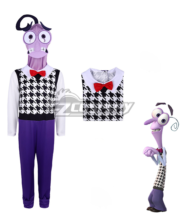 Kids Size Inside Out 2 Fear Cosplay Costume