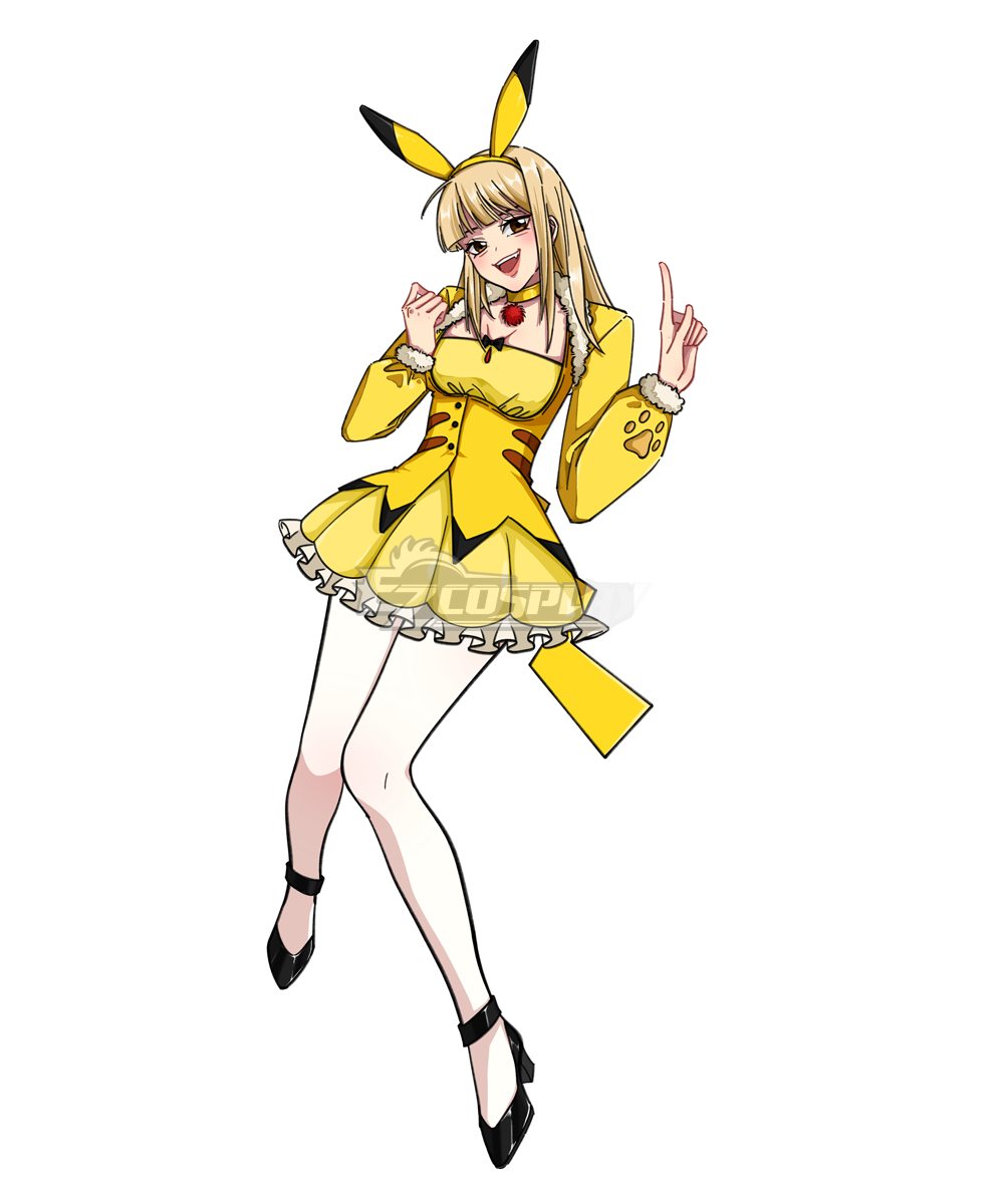 Ezcosplay Original Derivative PM Cute Pikachu Kawaii Dress Cosplay Costume