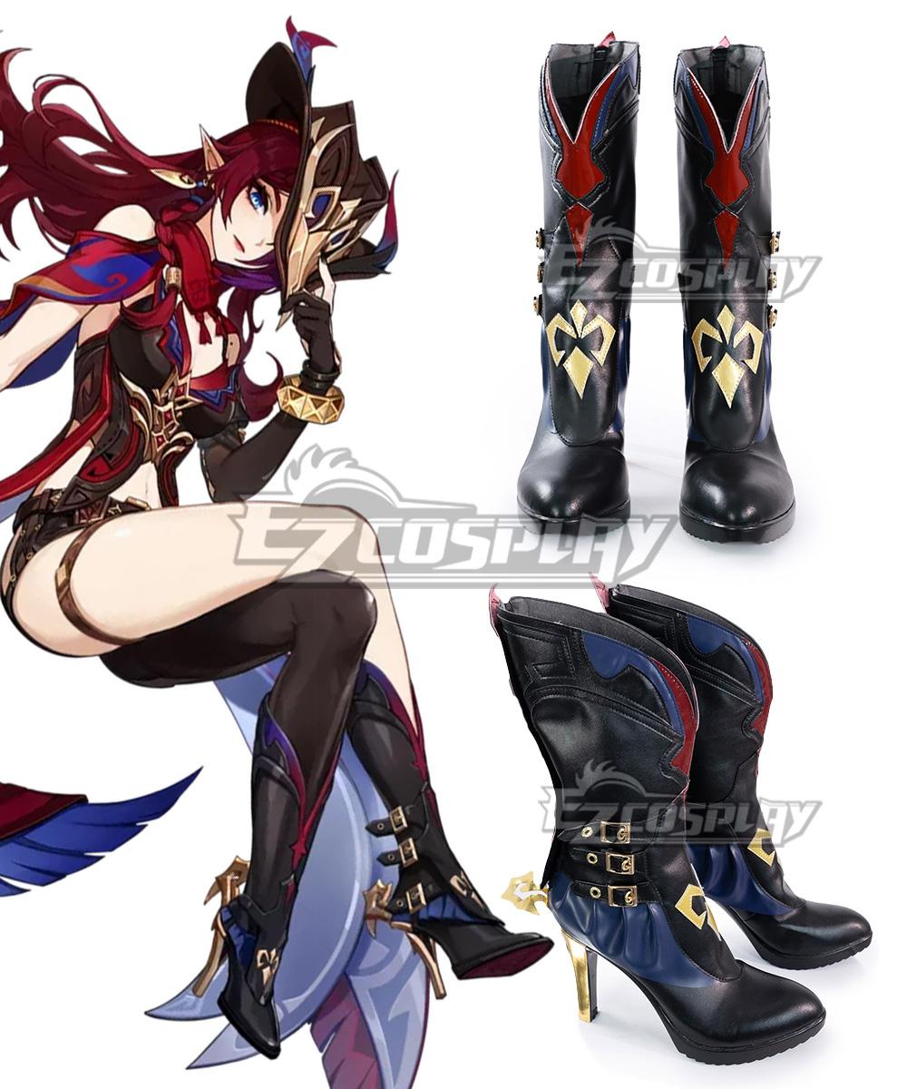 Genshin Impact Chasca Shoes Cosplay Boots