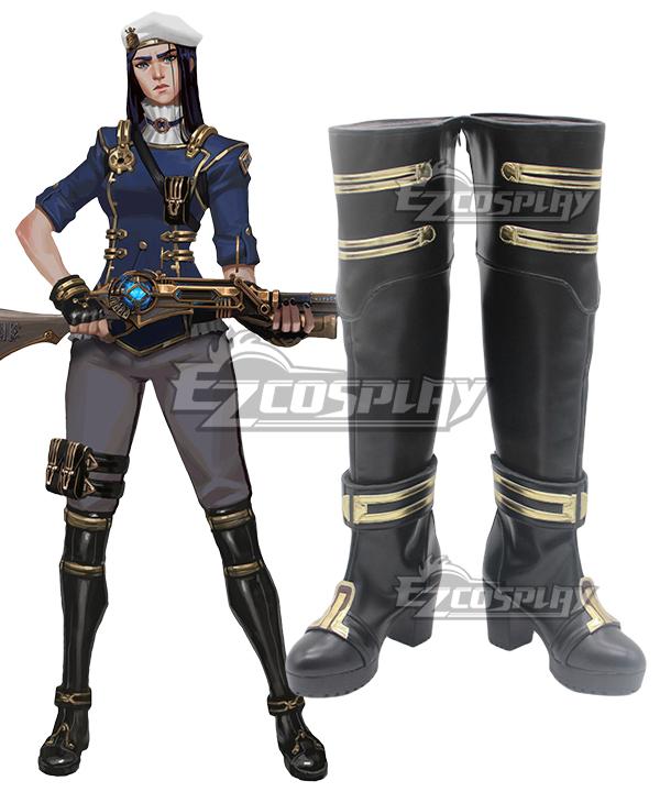 Arcane Season 2 League of Legends LOL Caitlyn Shoes Cosplay Boots