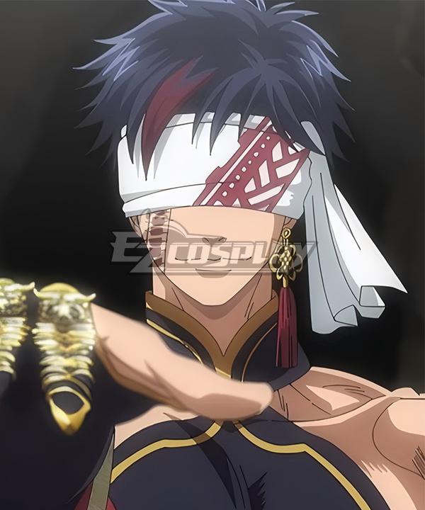 Record of Ragnarok Qin Shi Huang Dark Blue Cosplay Wig