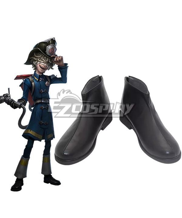 Identity Ⅴ Fire Investigator Florian Brand Black Cosplay Shoes