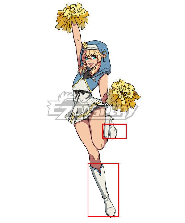 Ezcosplay Original Guilty Gear -Strive-GGST Bridget Cheerleading Uniforms Specialty Dresses Shoes Cosplay Boots