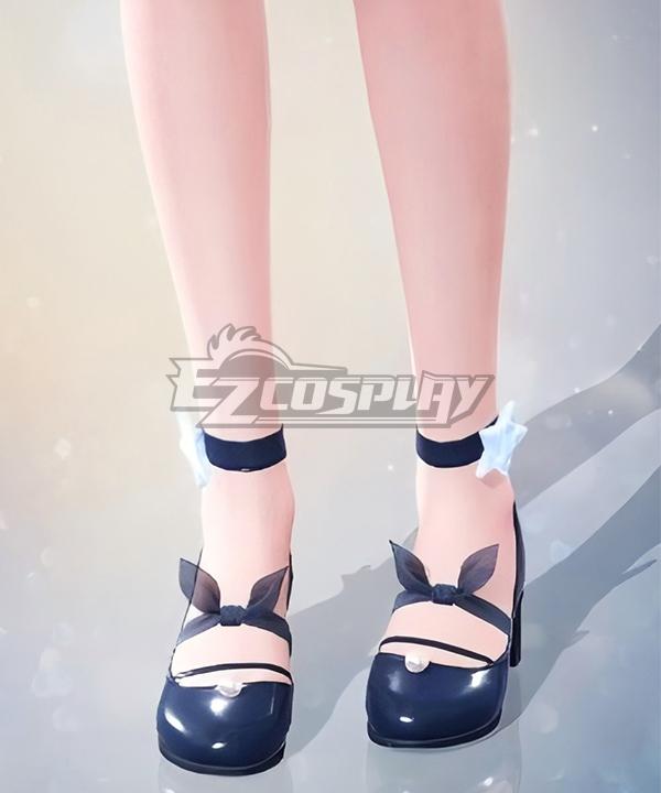 Infinity Nikki Nikki Bubbly Voyage Only Black Cosplay Shoes