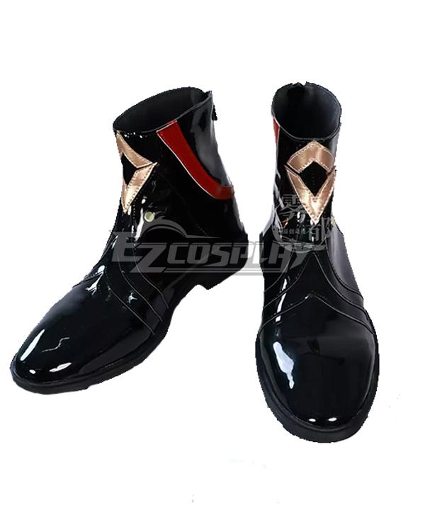 Honkai: Star Rail Aventurine Chinese New Year Black Cosplay Shoes