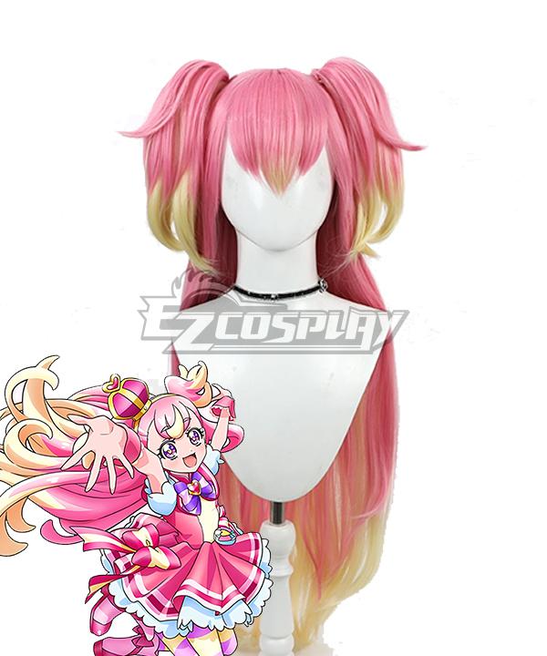 Wonderful Precure Inukai Komugi Pink Cosplay Wig