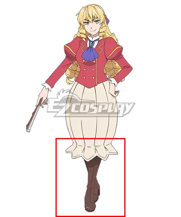 From Bureaucrat To Villainess Grace Auvergne Brown Shoes Cosplay Boots