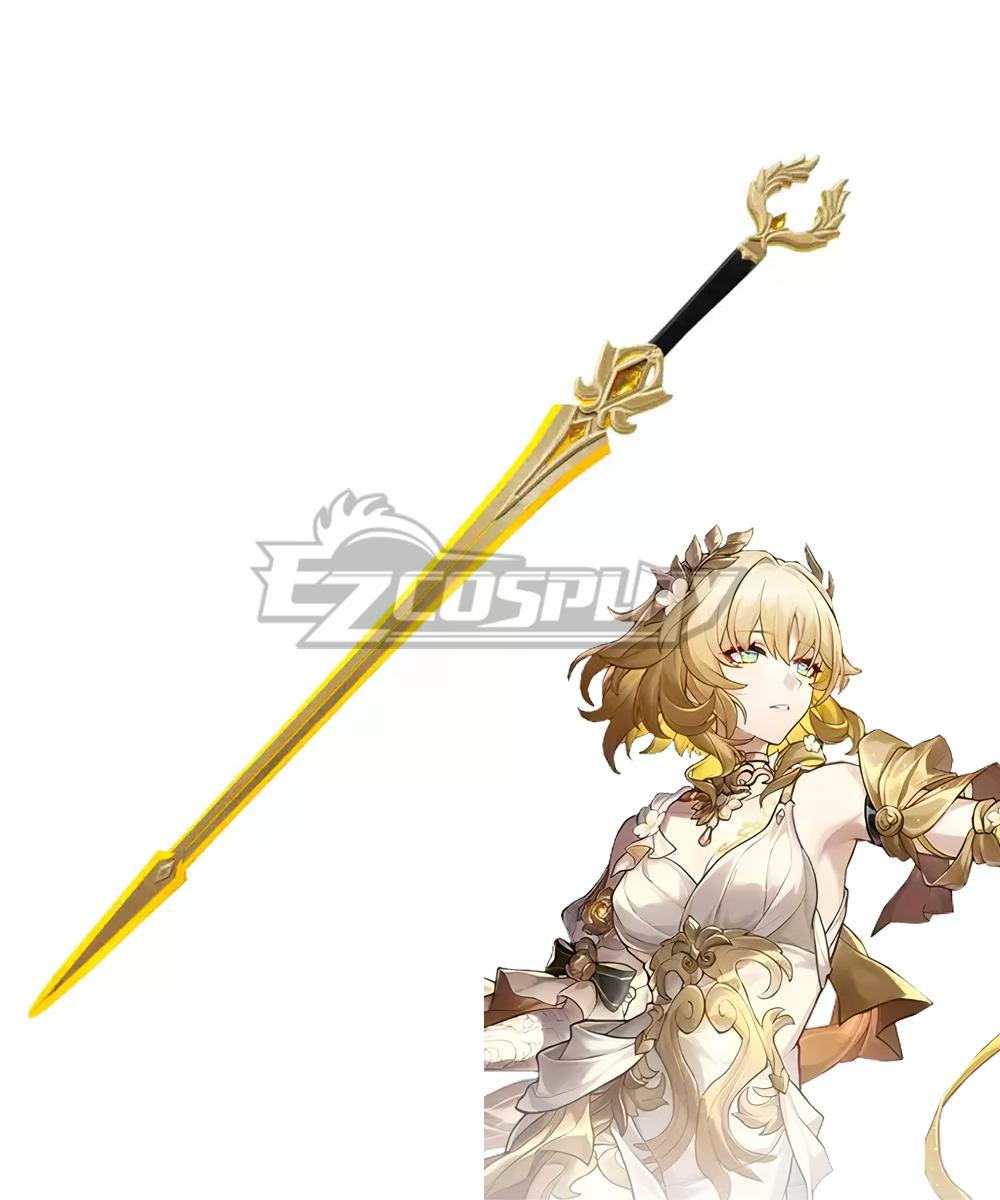 Honkai: Star Rail Aglaea Golden Staff Sword Cosplay Accessory Prop