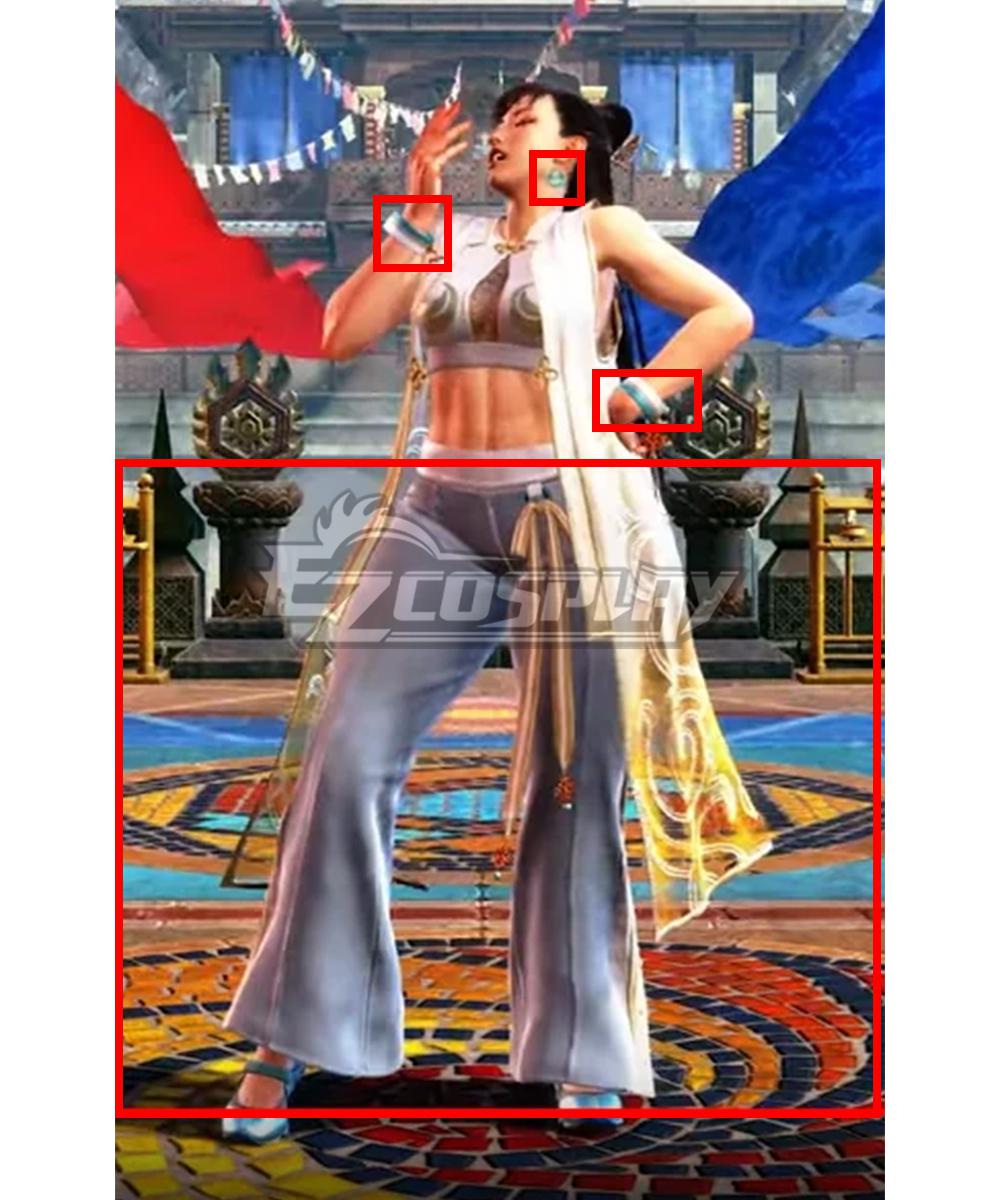 Street Fighter VI 6
Chun-Li Outfit 3 Only Pants Earring Bracelet Cosplay Costume