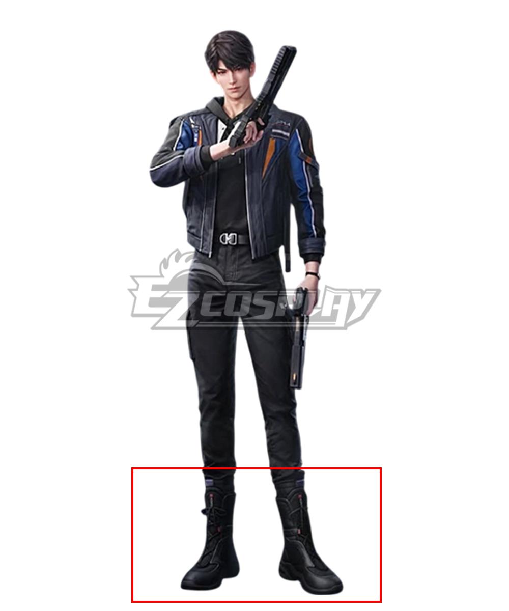 Love And Deepspace Caleb Black Shoes Cosplay Boots